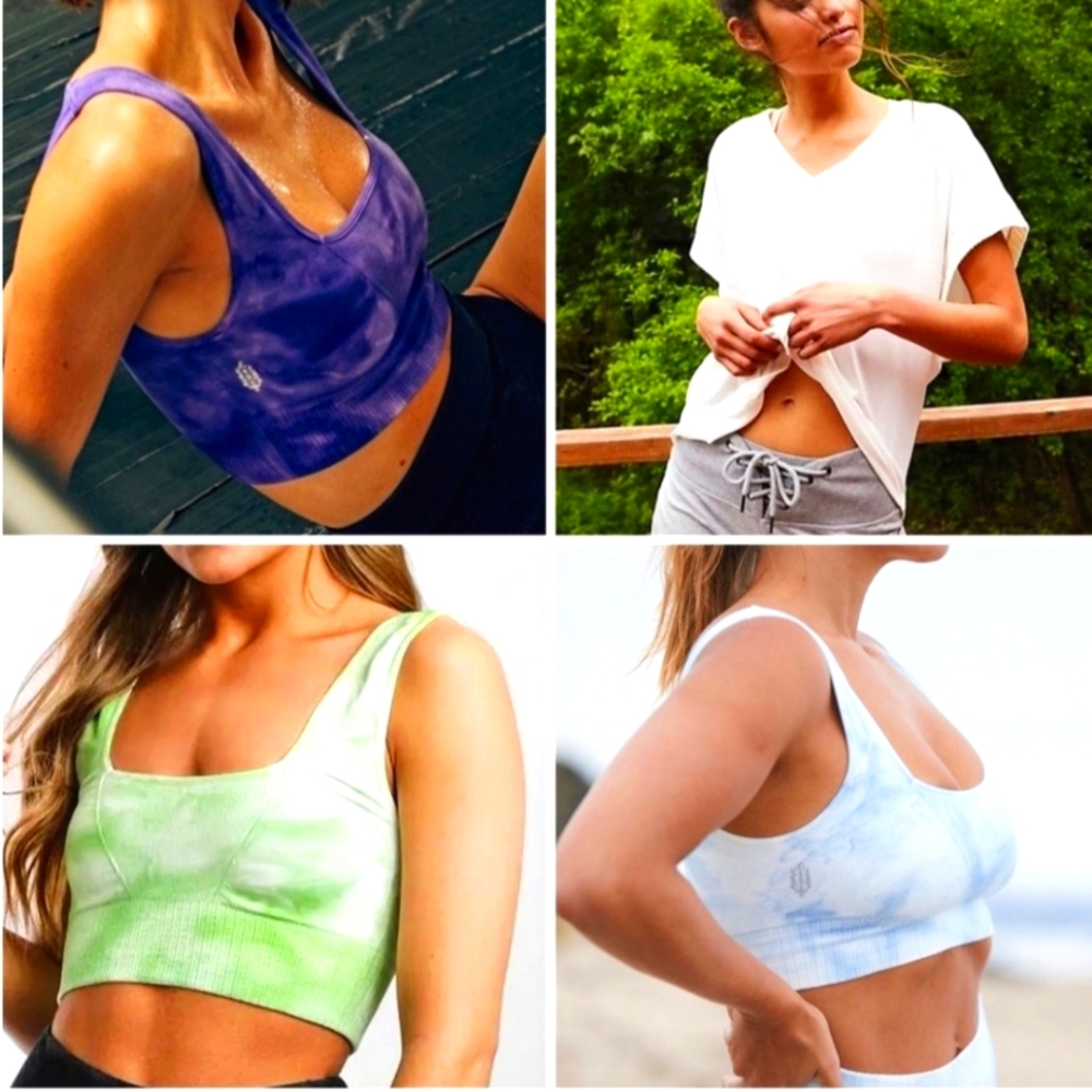 4pc NWT Free People Movement Bra Yoga Tops Bundle